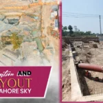Demarcation and Layout of Lahore Sky